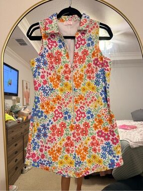 Pink Lily Floral Sleeveless Romper